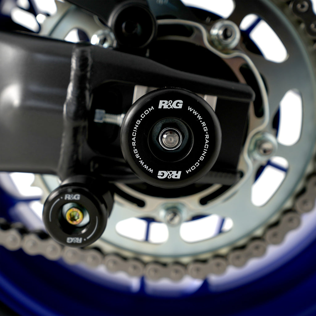 Swingarm Protectors for the Yamaha MT-09 (SP) '21-,  XR900 '22- '24, XSR900 GP '24-, YZF-R9 '25-, Tracer 9 '21- '24, Tracer 9 GT '21- & Tracer 9 GT Plus '25-