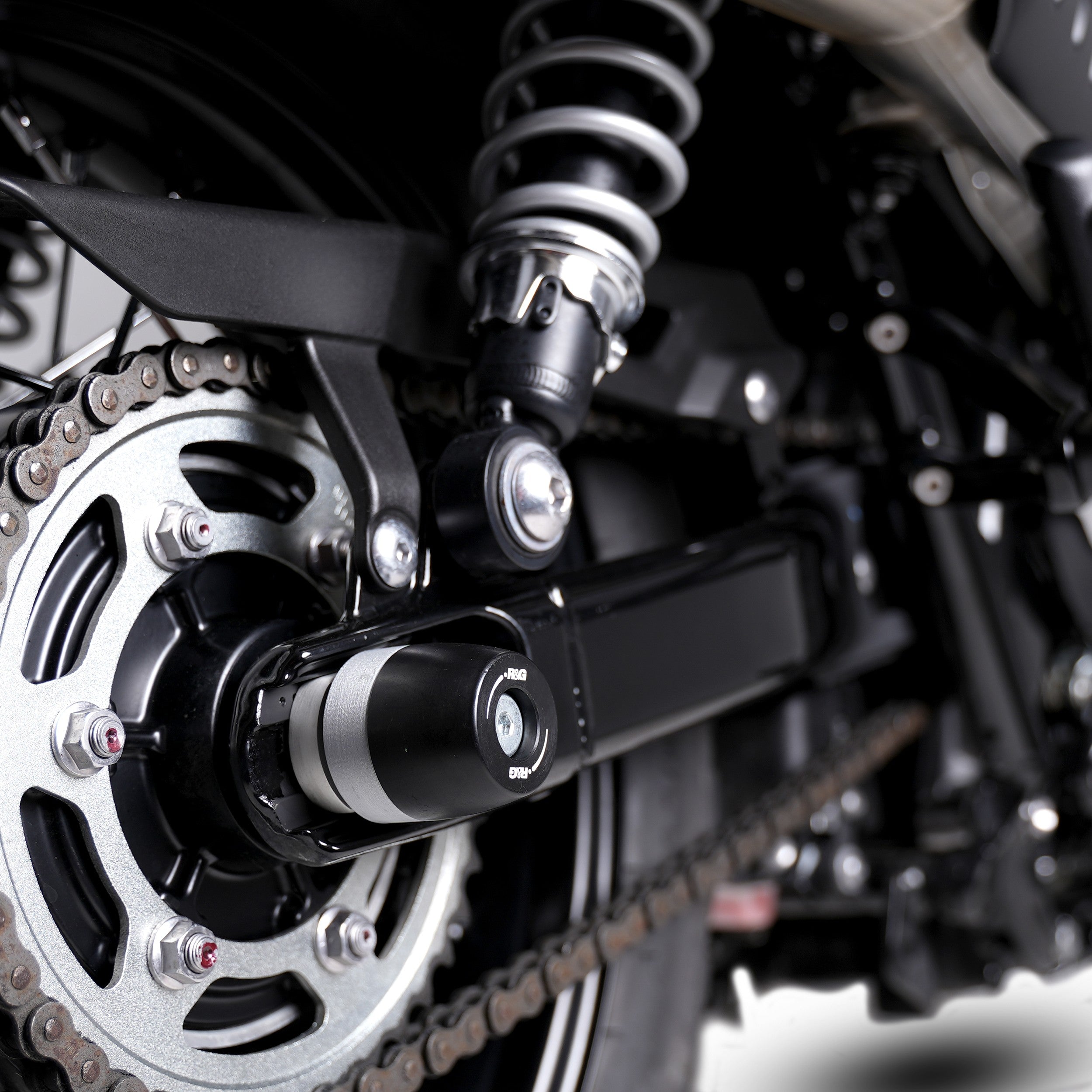 APEX Swingarm Protectors for the Triumph Scrambler 900 '23-, Speed Twin 900 '25- & Speed Twin 1200 '24- Main image