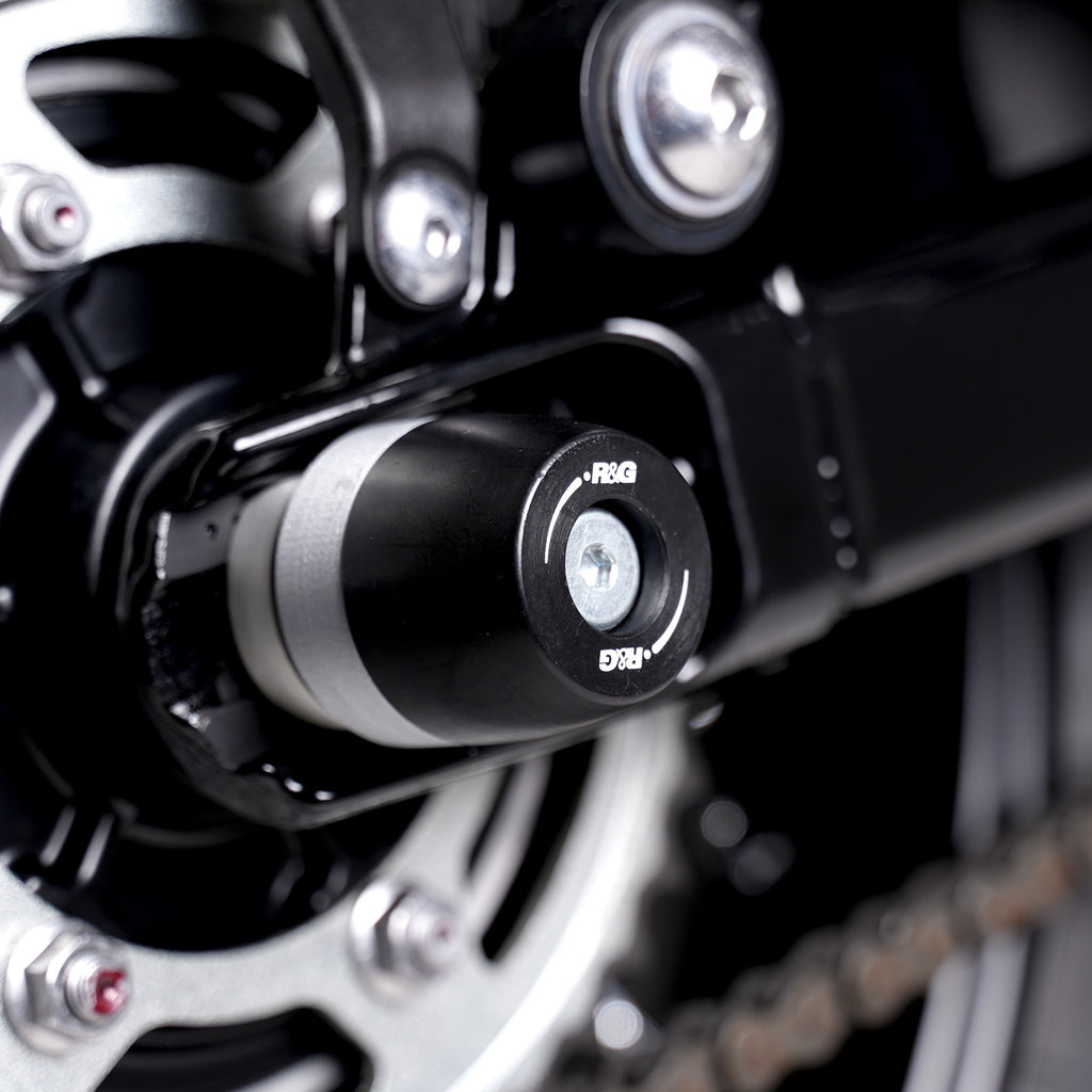APEX Swingarm Protectors for the Triumph Scrambler 900 '23-, Speed Twin 900 '25- & Speed Twin 1200 '24-