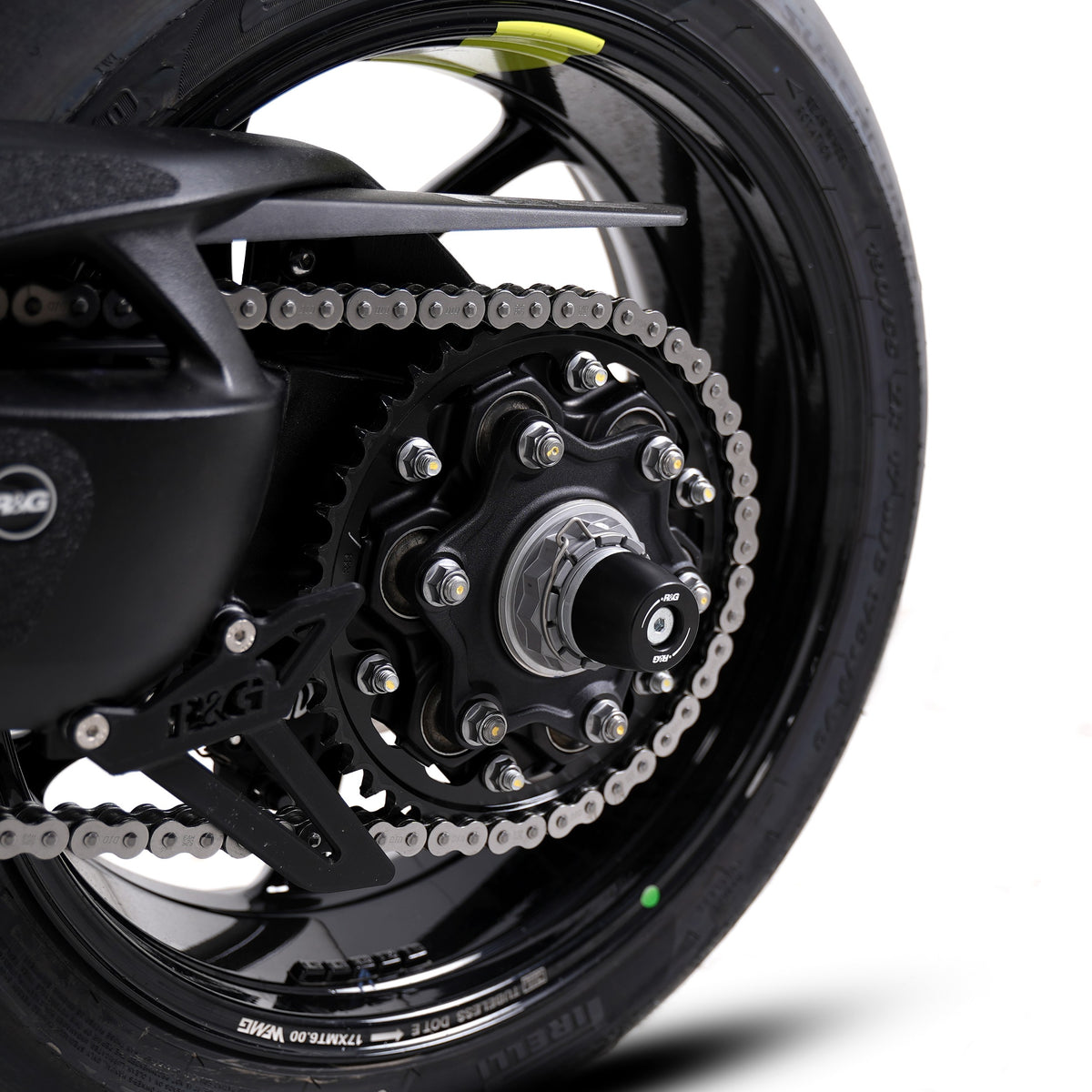 APEX Swingarm Protectors for the Triumph Speed Triple 1200RR '22-, Speed Triple 1200RS '21- & Speed Triple 1200RX '25- Main image