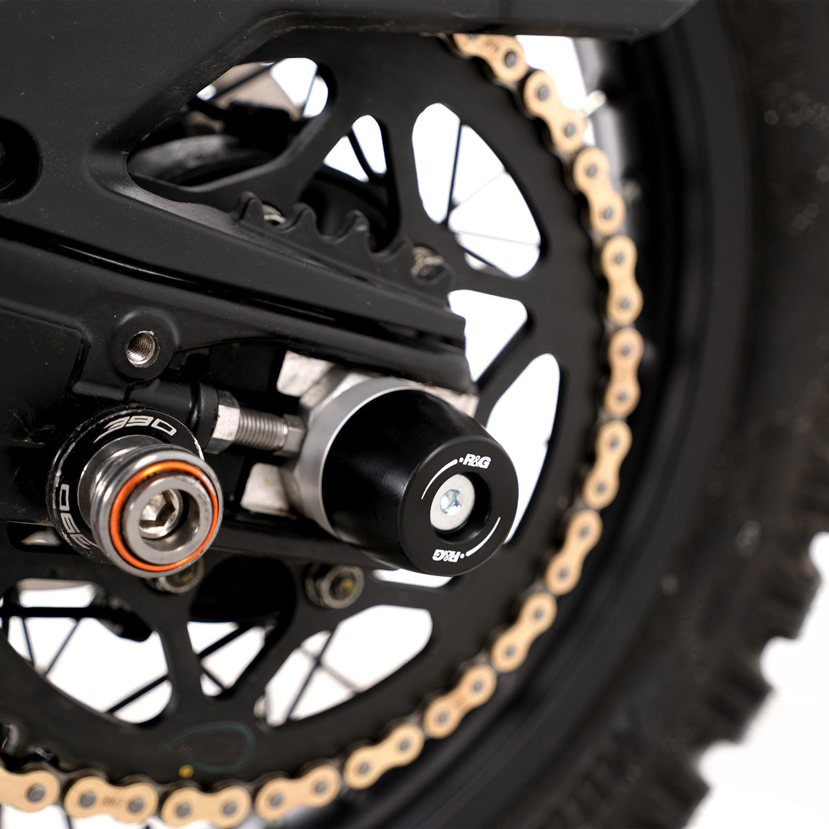 APEX Swingarm Protectors for the KTM 390 Adventure R & 390 Adventure X '25-