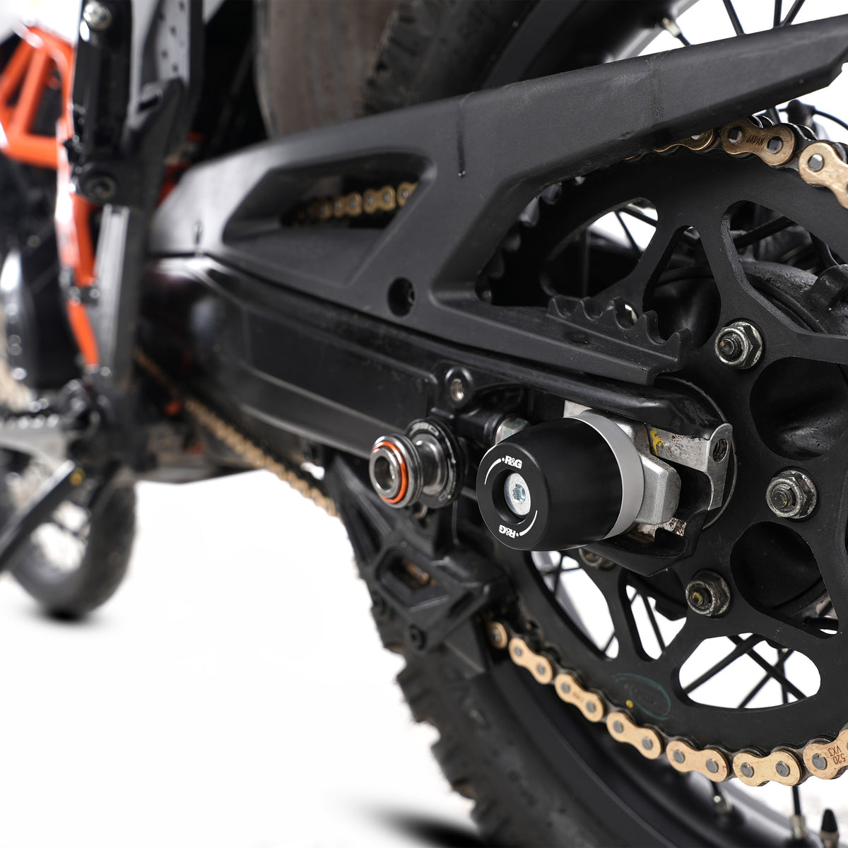 APEX Swingarm Protectors for the KTM 390 Adventure R & 390 Adventure X '25- Main image