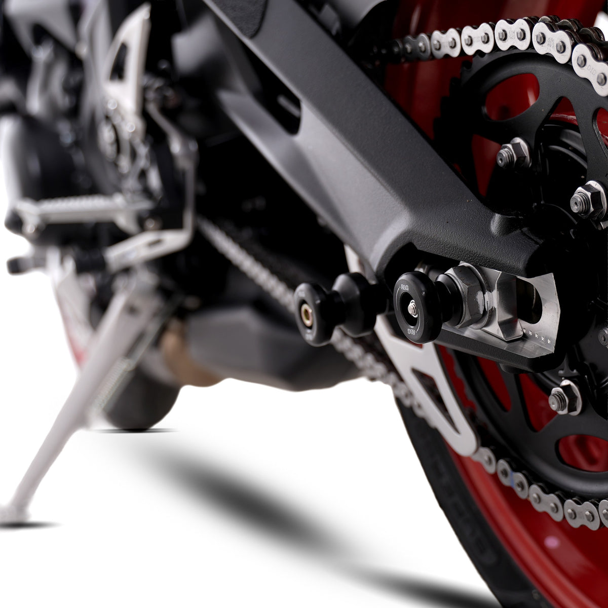 Spindle Sliders for Triumph Daytona 675, Triumph Daytona Moto2â"¢ 765 '20-, Street Triple 765 RX '26-, Street Triple '07- & Street Triple R '08- models.