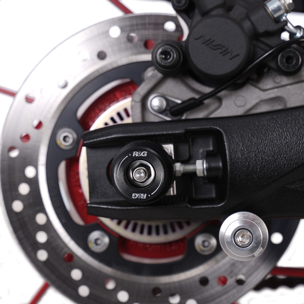 Spindle Sliders for the Suzuki GSX-8S '23-, GSX-8T '25-, GSX-8TT '25-,Suzuki V-STROM 800DE '23- & Suzuki GSX-8R '24-