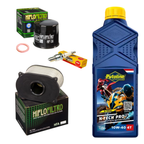 Suzuki SV650 SV650S Major Service Kit 1999-2002 - Premium Air & Oil Filter, Spark Plugs and Oil