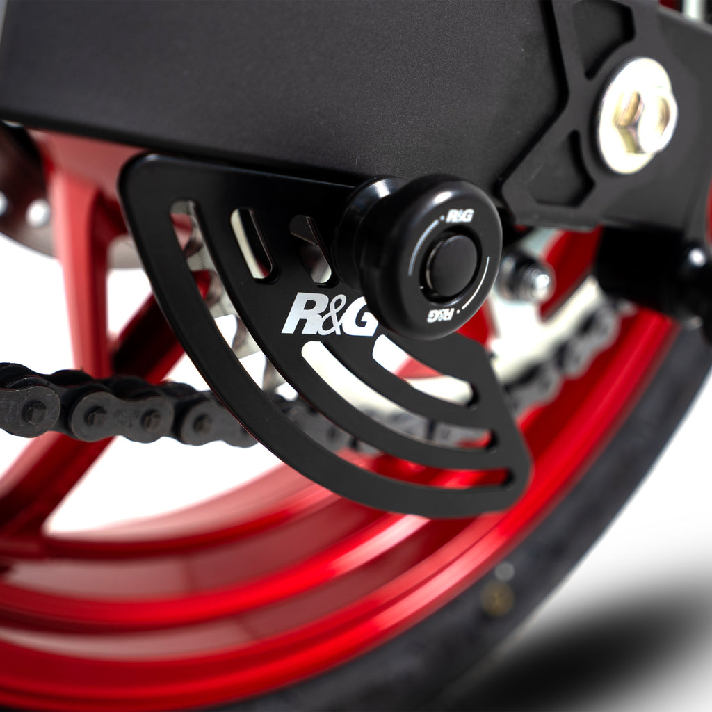 Toe Chain Guards - Toe Guard Kawasaki Ninja 250/400 '18-, Z400/ Z250 '19-, ZX-25R '20- & ZX-4R(R) (SE) '23-, Z500 (Ninja) '24-models