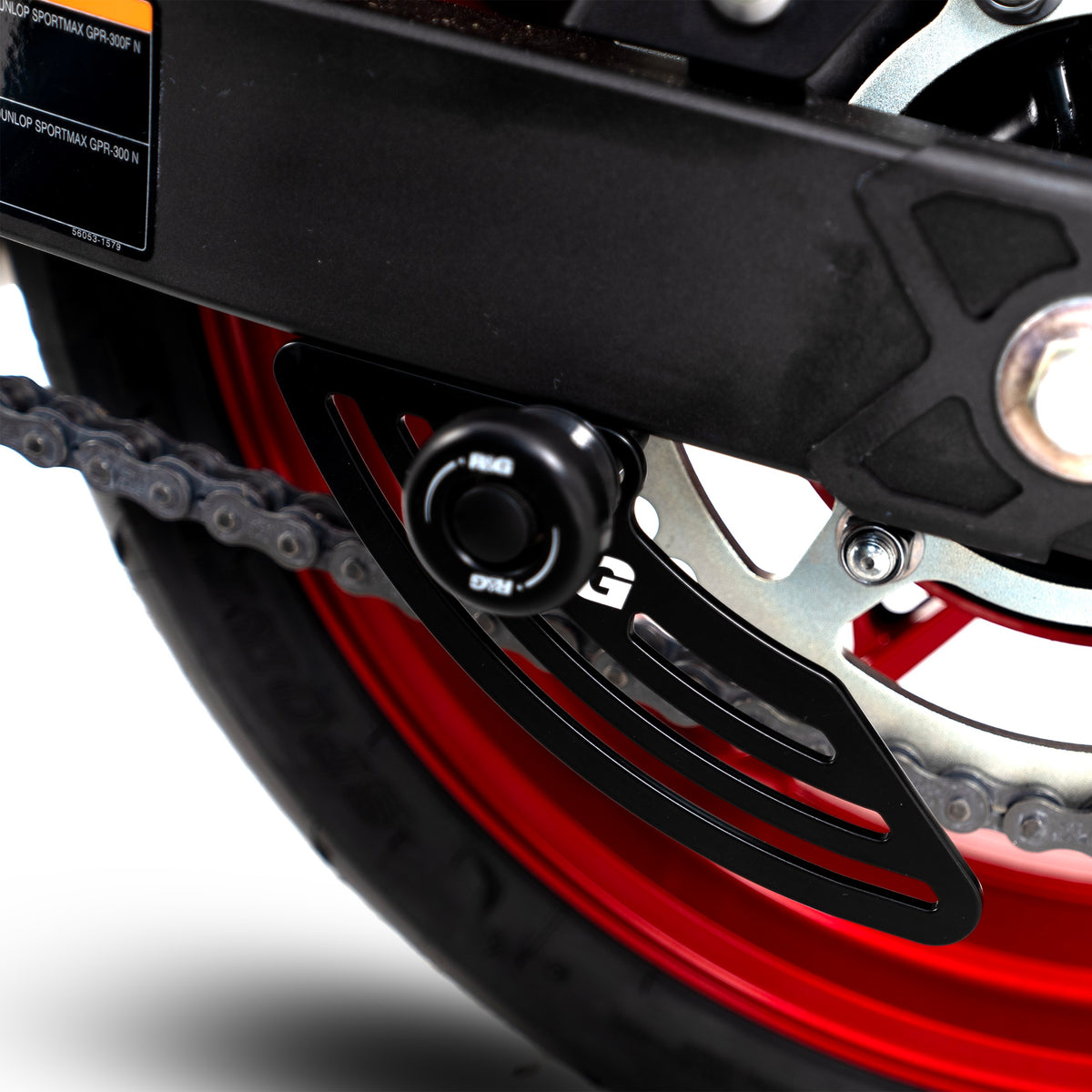 Toe Chain Guards - Toe Guard Kawasaki Ninja 250/400 '18-, Z400/ Z250 '19-, ZX-25R '20- & ZX-4R(R) (SE) '23-, Z500 (Ninja) '24-models