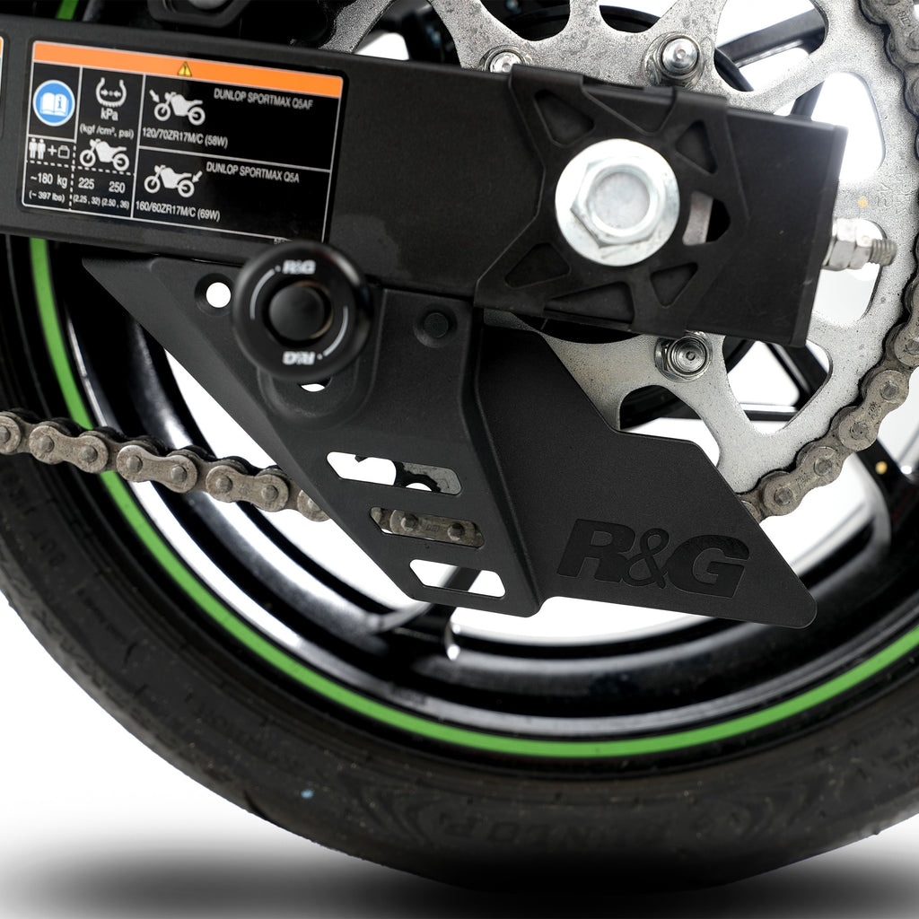 Chain & Sprocket guard - suitable for most Kawasaki models, Yamaha R7 '22-, GSX-S1000 GT '22- , YZF-R9 '25-, Suzuki GSX - S1000 GX '24-, Eliminator 500 2024, Ninja 7 Hybrid HEV / Z 7 Hybrid HEV '24- & Ninja 1100SX '25-