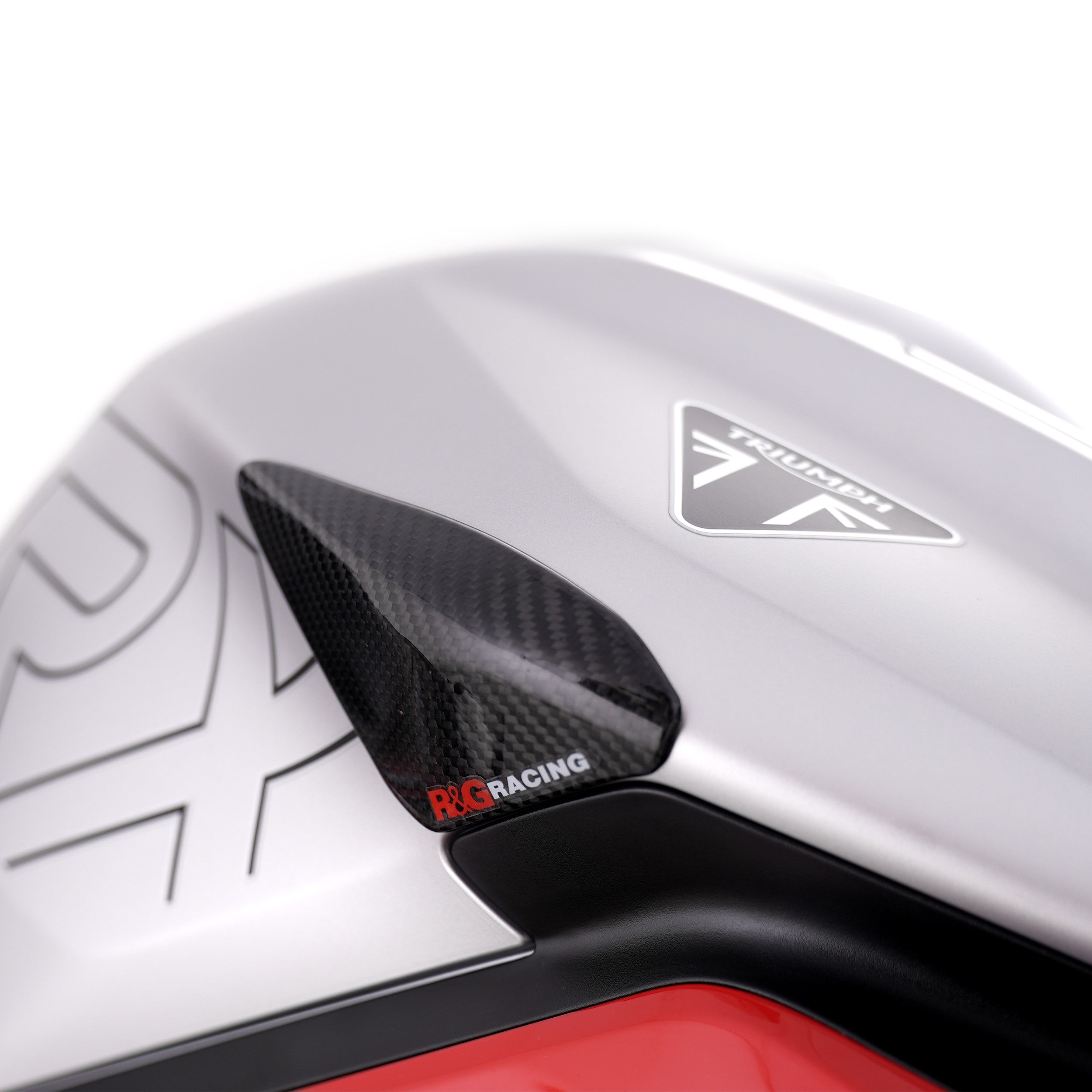 Carbon Tank Sliders for Triumph Street Triple 765 R/RS, Moto2 '23- & Street Triple 765 RX '26-