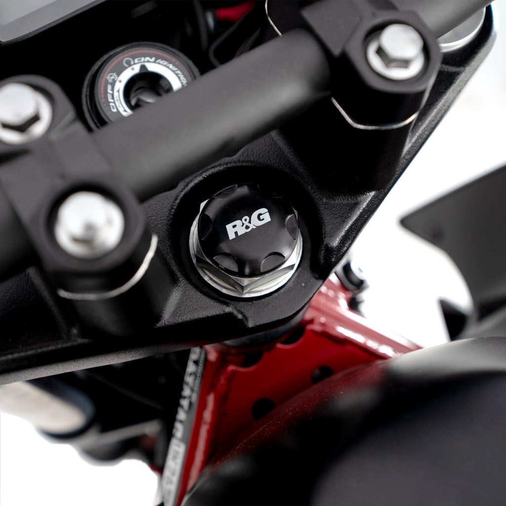 Top Yoke Cap for Kawasaki Ninja 250/400 '18-, Z400/ Z250 '19-, Indian FTR1200S '19-25 and 3 more models.