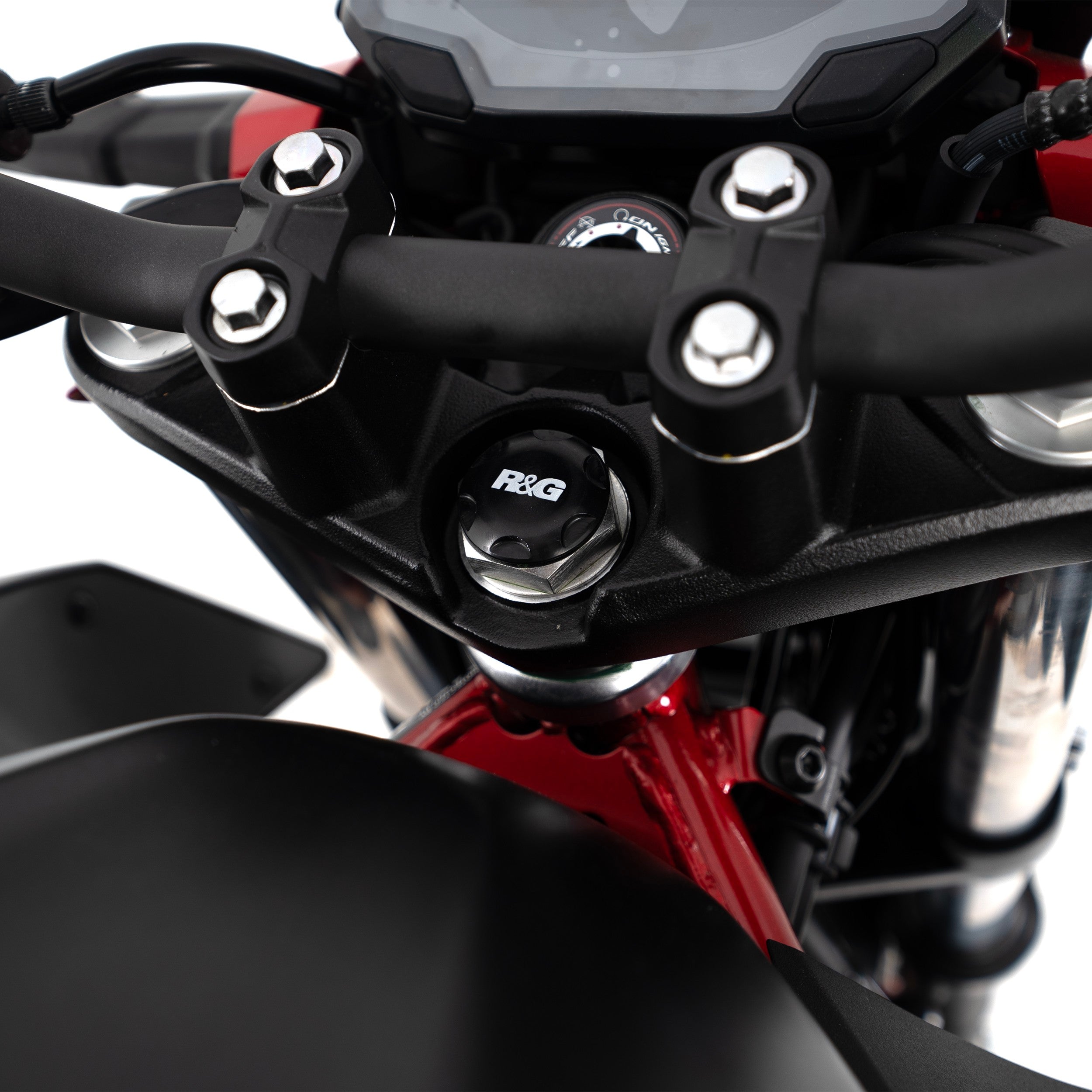 Top Yoke Cap for Kawasaki Ninja 250/400 '18-, Z400/ Z250 '19-, Indian FTR1200S '19-25 and 3 more models. Secondary image