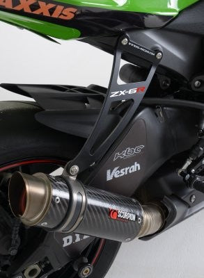 Exhaust Hanger And Footrest Blanking Plate For Kawasaki ZX6R '09-