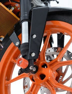 Fork Protectors for KTM 125 Duke '11-'23 ,200 duke '12-, 390 Duke '13-'23, RC125/200 '14- RC390 '14-'21, 250 Duke '17-, Husqvarna Vitpilen/ Svartpilen 401 '18-'23 & Svartpilen 125 '21-