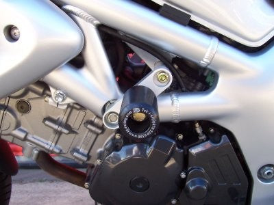 Crash Protectors - Classic Style for Suzuki SV650 up to 2002 unfaired, with bikini fairing and fully faired. Secondary image