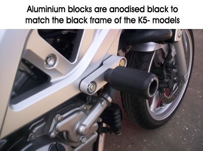 Crash Protectors - Classic Style for Suzuki SV650 K5-L1 unfaired/bikini fairing from  (2005-2011) Main image
