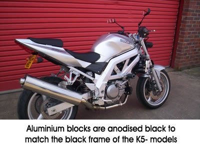 Crash Protectors - Classic Style for Suzuki SV650 K5-L1 unfaired/bikini fairing from  (2005-2011)
