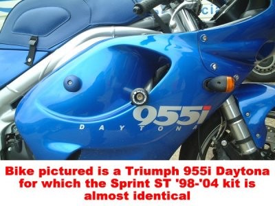 Crash Protectors - Classic Style for Triumph Sprint ST -'04, Tiger '02-'06