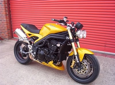 Crash Protectors - Classic Style for Triumph Speed Triple '97- '07.
