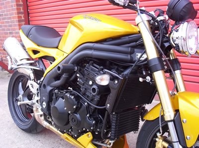 Crash Protectors - Classic Style for Triumph Speed Triple '97- '07.