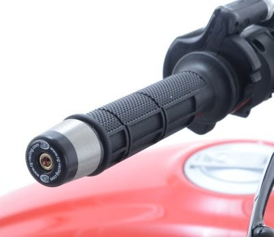 Bar End Sliders for Ducati Scrambler (800) '15-, Urban Enduro '15-'17, Desert Sled '18-, Ducati Scrambler Street Classic '18- & Suzuki V-Strom 1050 '20-