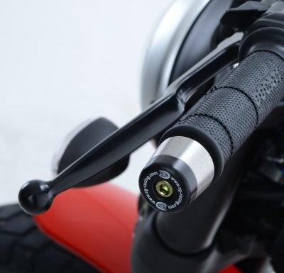 Bar End Sliders for Ducati Scrambler (800) '15-, Urban Enduro '15-'17, Desert Sled '18-, Ducati Scrambler Street Classic '18- & Suzuki V-Strom 1050 '20-