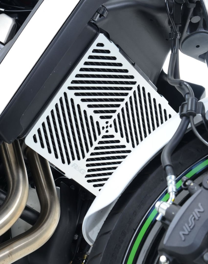 Brushed Aluminium Radiator Guard for the Kawasaki Vulcan S '15- '24 & Vulcan Cafe '18- Main image