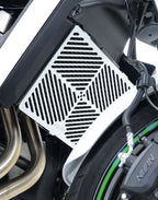 Brushed Aluminium Radiator Guard for the Kawasaki Vulcan S '15- '24 & Vulcan Cafe '18-
