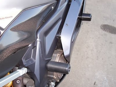 Crash Protectors - Classic Style for Aprilia RSVR/Factory '04/Tuono '06-'10  rear engine mount